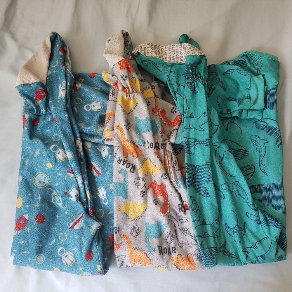 3 Piece Footies Set Onesie Pajamas, Boys & Girls, Mon Petit 3t, Carters 4t